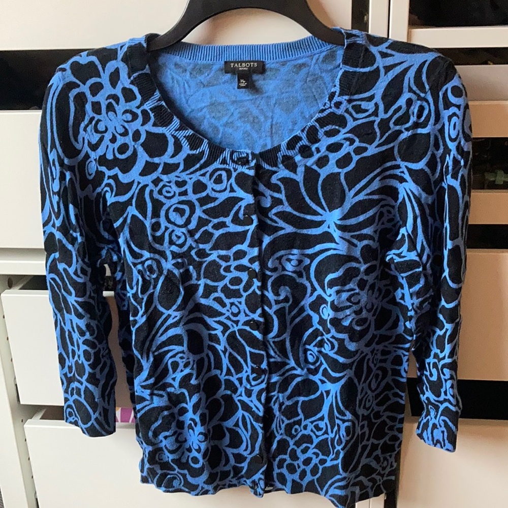 Talbots cardigan w/ 3/4 sleeves